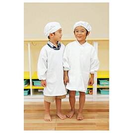 ★6/22-27 P最大27倍★【教育施設様限定商品】-ed 149037 給食着 かっぽう着型（かぶり式）L メーカー名 宇高 N#500シロL-【教育・福祉】