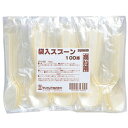 ★ポイント最大16倍★【教育施設様限定商品】-ed 151732 袋入りスプーン(100本) メーカー名 サンナップ SP-100G-【教育・福祉】