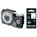 ★ポイント最大16倍★【教育施設様限定商品】-ed 155521 テ−プカ−トリッジ 強粘着白に黒文字 12mm メーカー名 カシオ計算...