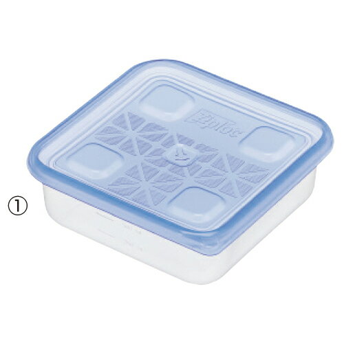 ★6/22-27 P最大27倍★【教育施設様限定商品】-ed 182038 ジップロックコンテナー（10個）（2）正方形1100ml メーカー名 旭化成ホームプロダクツ 112108-【教育・福祉】