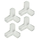 ★ポイント最大16倍★【教育施設様限定商品】-ed 193369 コーナーパットクリアみつあし(4個) メーカー名 カーボーイ BS02-【教育・福祉】