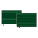 ★ポイント最大16倍★【教育施設様限定商品】-ed 800395 四線マグネットシート黒板(1)2段 メーカー名 オータケ 1728-【教育・福祉】