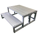 ★7/19-26 P最大27倍★【教育施設様限定商品】-ed 806343 アルミ製折りたたみ式朝礼台 小 メーカー名 ニード AC-600-【教育・福祉】