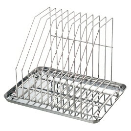 ★ポイント最大16倍★【教育施設様限定商品】-ed 125266 まな板スタンド10枚立（受皿付） メーカー名 エ..