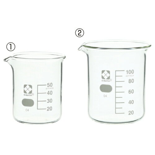 ★ポイント最大16倍★【教育施設様限定商品】-ed 136609 ビーカー 目安目盛付（4）300ml（φ78×103mm） メ..