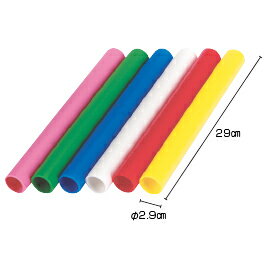 ★ポイント最大16倍★【教育施設様限定商品】-ed 148607 リレーバトン プラ製（6色）（3）大（中学校向き..