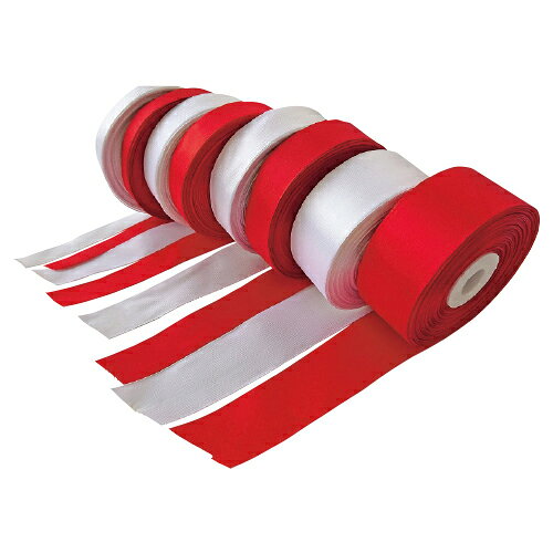 ★ポイント最大16倍★【教育施設様限定商品】-ed 168409 アセコハク（紅白ペア）幅12mm メーカー名 小堀..