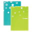 ★ポイント最大16倍★【教育施設様限定商品】-ed 182834 キャンパスプリントファイル見開きライトブルー ..