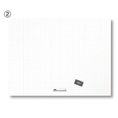 ★ポイント最大16倍★【教育施設様限定商品】-ed 210637 抗菌ホワイトマグネットシート 暗線入（1）LL（9..