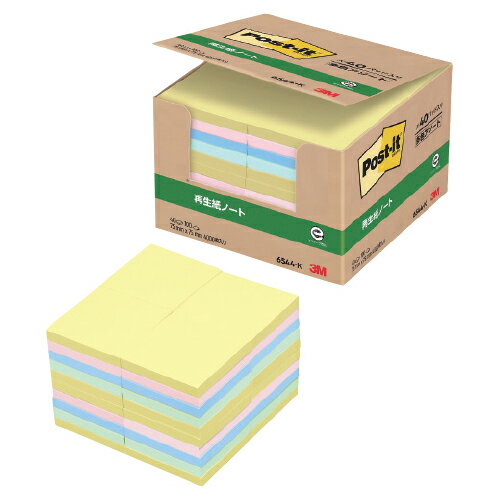 ★ポイント最大16倍★【教育施設様限定商品】-ed 211566 業務用パック 75×75mm パステル メーカー名 3M 6544-K-【教育・福祉】