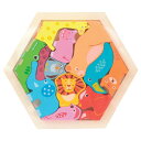 ★ポイント最大16倍★【教育施設様限定商品】-ed 213195 MiraTOY 六角パズル どうぶつ メーカー名 21801-【教育・福祉】
