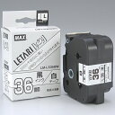 ★ポイント最大16倍★【全国配送可】-文字テープ LM-L536BW 白に黒文字 36mm　マックス 品番 LX90601 jtx 176295-【ジョインテックス・JOINTEX】JAN 4902870668617 メーカー在庫品