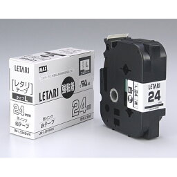 ★4/24-27 P最大26倍★【全国配送可】-強粘着テープ LM-L524BWK 白に黒文字 24mm　マックス 品番 LX90631 jtx 201001-【ジョインテックス・JOINTEX】JAN 4902870675844 メーカー在庫品