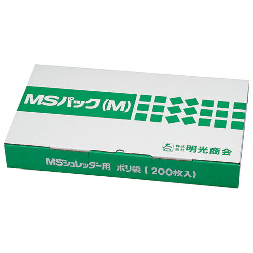 シュレッダー専用ポリ袋 MSパック M　明光商会品番【2011000】 jtx26360 JAN4993460170825【商品仕様】 ●容量[L]：90●ゴミ袋寸法（縦）[mm]：1000●ゴミ袋寸法（横）[mm]：860●厚[mm]：0.027●色：透明●規格：M●材質：ポリエチレン●入数：200枚出荷/包装単位：1 ●JAN 4993460170825 ●本体サイズ　（幅）520mm（奥行き）311mm（高さ）79mm（重量）8,715g ●個装サイズ （幅）543mm（奥行き）326mm（高さ）97mm（重量）9,420gcallme コールミー コール・ミー 明日 楽 kaumall ソロエル アリーナ オフィス 家具 ココデ coco 事務所 tano タノメ 免税 TAXFREE DUTY 爆買 月島堂 tukishima オフィス家具 インテリア 家具 アウトレット レイアウト 新品 お買い得 限定 送料無料 送料込み 送料込 通販 通信販売 人気 ランキング 楽天 楽天市場 ネットショッピング 会社 会社用 プロ オフィス 事務所 業務用 仕事用 商談 打ち合わせ 会議室 事務室 事務 作業用 事務用 かわいい　座り心地　おしゃれ お洒落 クール かっこいい ネットカフェ用 ネットカフェ マンガ喫茶 漫画喫茶 学校 小学校 中学校 高校 高等学校 専門学校 大学 大学院 オフィス 事務所 店舗 ジョインテックス JOINTEX インボイス対応　適格請求書発行事業者メーカー希望小売価格はメーカーカタログに基づいて掲載しています★お見積りはこちらから★★月島堂はインボイス対応済！インボイスのご請求書、領収書をご発行可能です。★業界最安値に挑戦！専門店ならではの納得価格。★創業25年の信頼と実績！★多くのお客様に選ばれ、累積受注件数35000件突破！★月島堂は90％以上のお客様にご納得いただいております。★お気軽にお見積もりご依頼下さい★お見積りはこちらから★