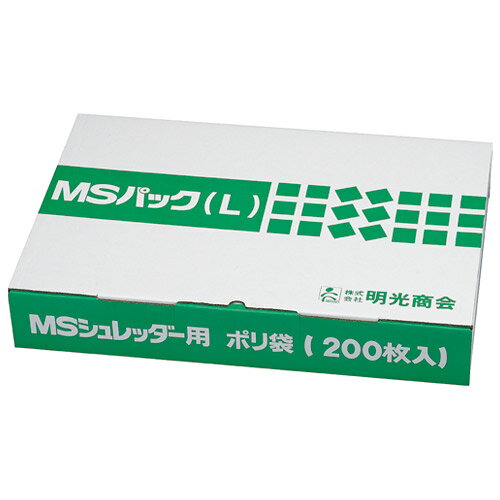 シュレッダー専用ポリ袋 MSパック L　明光商会品番【2011001】 jtx26361 JAN4993460170832【商品仕様】 ●容量[L]：100●ゴミ袋寸法（縦）[mm]：1000●ゴミ袋寸法（横）[mm]：1000●厚[mm]：0.037●色：透明●規格：L●材質：ポリエチレン●入数：200枚出荷/包装単位：1 ●JAN 4993460170832 ●本体サイズ　（幅）520mm（奥行き）353mm（高さ）119mm（重量）13,590g ●個装サイズ （幅）543mm（奥行き）368mm（高さ）137mm（重量）14,900gcallme コールミー コール・ミー 明日 楽 kaumall ソロエル アリーナ オフィス 家具 ココデ coco 事務所 tano タノメ 免税 TAXFREE DUTY 爆買 月島堂 tukishima オフィス家具 インテリア 家具 アウトレット レイアウト 新品 お買い得 限定 送料無料 送料込み 送料込 通販 通信販売 人気 ランキング 楽天 楽天市場 ネットショッピング 会社 会社用 プロ オフィス 事務所 業務用 仕事用 商談 打ち合わせ 会議室 事務室 事務 作業用 事務用 かわいい　座り心地　おしゃれ お洒落 クール かっこいい ネットカフェ用 ネットカフェ マンガ喫茶 漫画喫茶 学校 小学校 中学校 高校 高等学校 専門学校 大学 大学院 オフィス 事務所 店舗 ジョインテックス JOINTEX インボイス対応　適格請求書発行事業者メーカー希望小売価格はメーカーカタログに基づいて掲載しています★お見積りはこちらから★★月島堂はインボイス対応済！インボイスのご請求書、領収書をご発行可能です。★業界最安値に挑戦！専門店ならではの納得価格。★創業25年の信頼と実績！★多くのお客様に選ばれ、累積受注件数35000件突破！★月島堂は90％以上のお客様にご納得いただいております。★お気軽にお見積もりご依頼下さい★お見積りはこちらから★