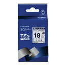 ★4/24-27 P最大26倍★【全国配送可】-布テープ TZe-FA4白に青文字 18mm　ブラザー 品番 TZe-FA4 jtx 383910-【ジョインテックス・JOINTEX】JAN 4977766702669