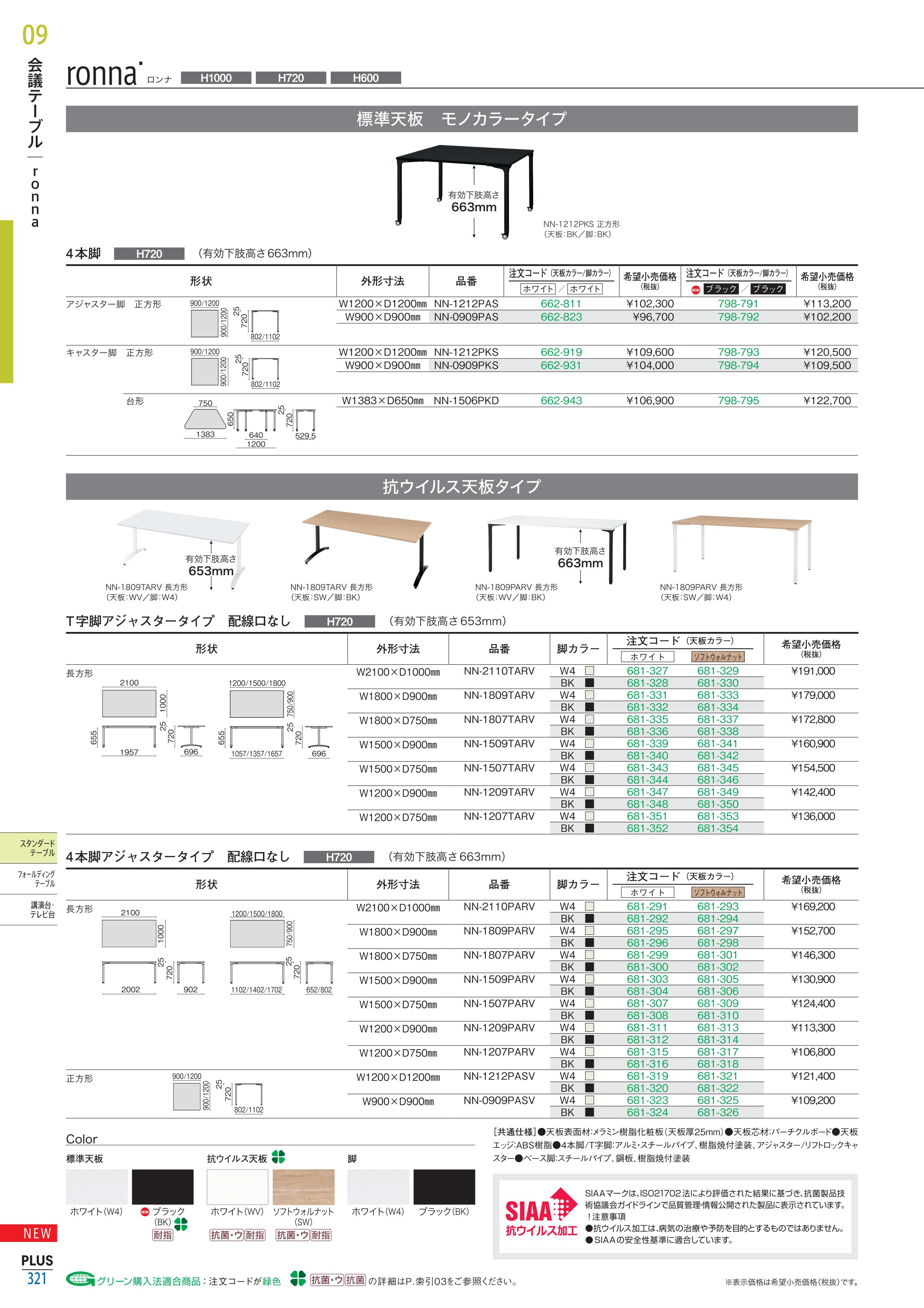 ★5/9-16 P最大26倍★【送料無料】-ロンナ 会議テーブル NN-2110PARV SW/BK　プラス 品番 NN-2110PARV SW/BK jtx 681294-【ジョインテックス・JOINTEX】JAN 3