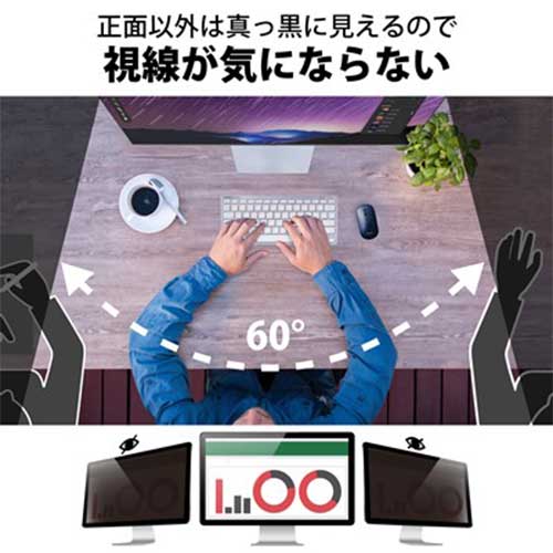 ★4/14-17 P最大27倍★【送料無料】-覗き見防止フィルター 抗菌 24インチ　エレコム 品番 EF-PFK24W9E jtx 156628-【ジョインテックス・JOINTEX】JAN 4549550279284 メーカー在庫品