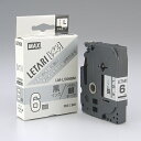 ★ポイント最大16倍★【全国配送可】-文字テープ LM-L506BM 艶消銀に黒文字 6mm マックス 品番 LX90641 jtx 201006-【ジョインテ...