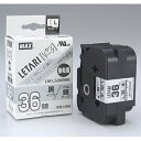 ★ポイント最大16倍★【全国配送可】-文字テープ LM-L536BMK 艶消銀に黒文字36mm マックス 品番 LX90662 jtx 201013-【ジョイン...