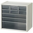 ★ポイント最大16倍★【全国配送可】-小物キャビネット Lグレー KC-350DR アイリス 品番 KC-350DR jtx 285377-【ジョインテックス・JOINTEX】JAN 4905009542451 メーカー在庫品