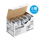 ★7/19-26 P最大27倍★【全国配送可】-テプラPROテープSS18K-5P白に黒字 18mm5個 キングジム 品番 SS18K-5P jtx 28680...
