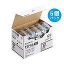 ★ポイント最大16倍★【全国配送可】-テプラPROテープST12K-5P透明に黒字12mm5個 キングジム 品番 ST12K-5P jtx 286809-【ジョインテックス・JOINTEX】JAN 4971660763344 メーカー在庫品