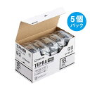 ★ポイント最大16倍★【全国配送可】-テプラPROテープST18K-5P透明に黒字18mm5個 キングジム 品番 ST18K-5P jtx 286810-【ジョインテックス・JOINTEX】JAN 4971660763351 メーカー在庫品