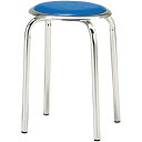 ★8/4-11 P最大27倍★【全国配送可】-丸イス M-24M ブルー ビニールシート張り TOKIO 品番 M-24M BL jtx 287837-【ジョイ...