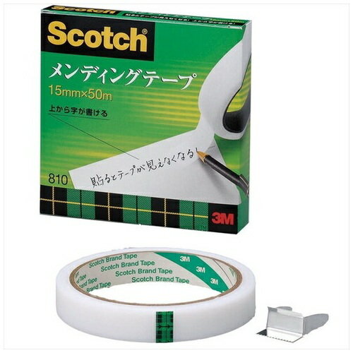 ★ポイント最大16倍★【全国配送可】-メンディングテープ 810-3-15 15mm×50m スリーエム 品番 810-3-15 jtx 298532-【ジョインテックス・JOINTEX】JAN 4547452771943 メーカー在庫品