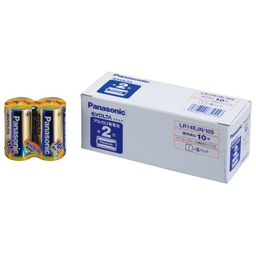 ★ポイント最大16倍★【全国配送可】-エボルタ乾電池 単2 10本 LR14EJN10S パナ 品番 LR14EJN/10S jtx 333397-【ジョインテックス・JOINTEX】JAN 4984824832558 メーカー在庫品