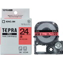 ★ポイント最大16倍★【全国配送可】-テプラPROテープ SC24R 赤に黒文字 24mm キングジム 品番 SC24R jtx 353333-【ジョインテックス・JOINTEX】JAN 4971660764402 メーカー在庫品