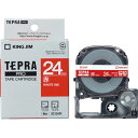 ★ポイント最大16倍★【全国配送可】-テプラPROテープ SD24R 赤に白文字 24mm キングジム 品番 SD24R jtx 353366-【ジョインテックス・JOINTEX】JAN 4971660766406 メーカー在庫品