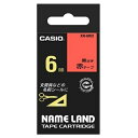 ★7/19-26 P最大27倍★【全国配送可】-ラベルテープ XR-6RD 赤に黒文字 6mm カシオ計算 品番 XR-6RD jtx 353701-【ジョイン...