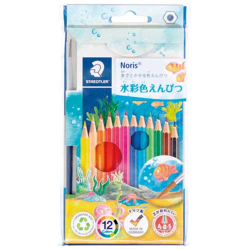 ★ポイント最大16倍★【全国配送可】-ノリスクラブ水彩色鉛筆12色 144 10NC12P　ステッドラ 品番 144 10N..