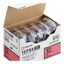 ★ポイント最大16倍★【全国配送可】-テプラPROテープカラーラベル赤 SC12R-5P キングジム 品番 SC12R-5P jtx 382260-【ジョインテックス・JOINTEX】JAN 4971660766895 メーカー在庫品