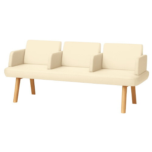 ★ポイント最大16倍★【送料無料】-LS-5000 3人掛け 全肘付 LS-5334AN BE　プラス 品番 LS-5334AN BE jtx 40321-【ジョインテックス・JOINTEX】JAN