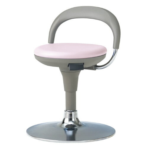 ★ポイント最大16倍★【送料無料】-多目的スツール 背付円盤脚 KC-18BL PI　プラス 品番 KC-18BL PI jtx 40416-【ジョインテックス・JOINTEX】JAN