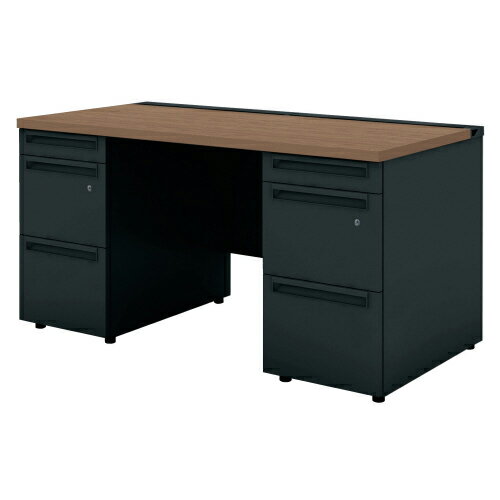 ★ポイント最大16倍★【送料無料】-両袖机UR-147WAL-33 PW/SBK　プラス 品番 UR-147WAL-33 PW/SBK jtx 699346-【ジョインテックス・JOINTEX】JAN