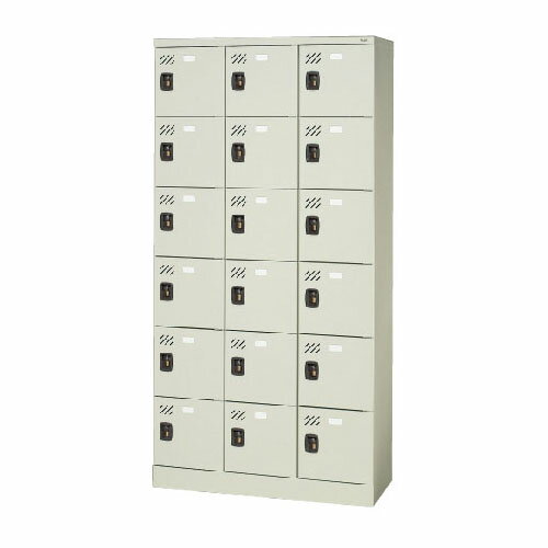 ★ポイント最大16倍★【送料無料】-多人数用ロッカー KL-H36N LGY　プラス 品番 KL-H36N LGY jtx 71077-【ジョインテックス・JOINTEX】JAN