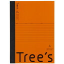 ★8/4-11 P最大27倍★【全国配送可】-Trees B5 A罫 30枚 オレンジ 日本ノート 品番 UTR3AOR jtx 749779-【ジョインテック...