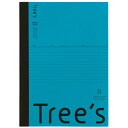★8/4-11 P最大27倍★【全国配送可】-Trees B5 B罫 30枚 ライトブルー 日本ノート 品番 UTR3BLB jtx 749785-【ジョインテ...