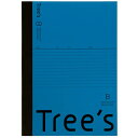 ★8/4-11 P最大27倍★【全国配送可】-Trees B5 B罫 30枚 ネイビー 日本ノート 品番 UTR3BNB jtx 749787-【ジョインテック...