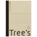 ★8/4-11 P最大27倍★【全国配送可】-Trees B5 A罫 40枚 クリーム 日本ノート 品番 UTR4AC jtx 749793-【ジョインテックス...