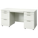 ★ポイント最大16倍★【送料無料】-両袖机 RJ-146D-33 WH ホワイト プラス 品番 RJ-146D-33 WH jtx 829910-【ジョインテックス・JOINTEX】JAN