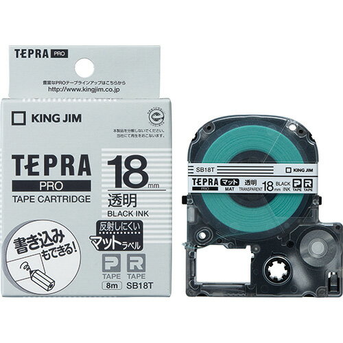 ★ポイント最大16倍★【全国配送可】-テプラPROテープマット透明に黒文字SB18T キングジム 品番 SB18T jtx 856684-【ジョインテックス・JOINTEX】JAN 4971660770137 メーカー在庫品 ★ポイント最大16倍★【全国配送可】-テプラPROテープマット透明に黒文字SB18T キングジム 品番 SB18T jtx 856684-【ジョインテックス・JOINTEX】JAN 4971660770137 メーカー在庫品