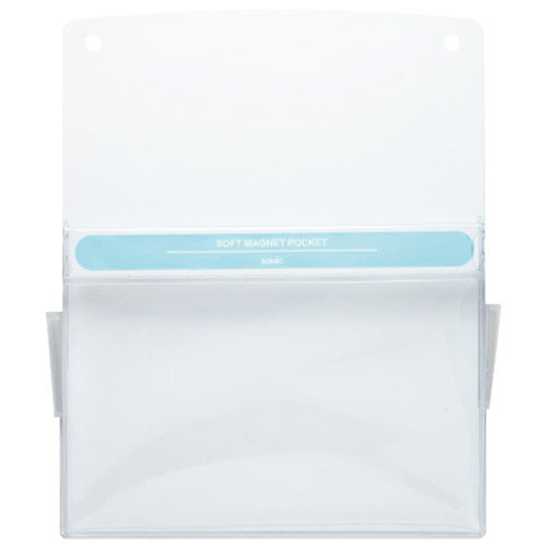 ★ポイント最大16倍★【全国配送可】-ソフトマグネットポケットMP-358-W 10個　ソニック 品番 MP-358-W jtx 866322-【ジョインテックス・JOINTEX】JAN メーカー在庫品