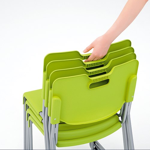 ★ポイント最大16倍★【全国配送可】-スクールチェア SC-338 GR ライトグリーン プラス 品番 SC-338 GR jtx 868841-【ジョインテックス・JOINTEX】JAN [3]