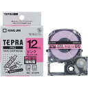 ★7/19-26 P最大27倍★【全国配送可】-テプラPROテープ強粘着 ピンに黒字 SC12PW キングジム 品番 SC12PW jtx 871274-【ジョ...