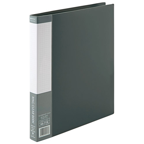 ★9/4-11 P最大27倍★【全国配送可】-リング式クリアーブック 灰1冊 D051J-GY　SV 品番 D051J-GY jtx 88778-【ジョインテックス・JOINTEX】JAN 4547345045748 メーカー在庫品